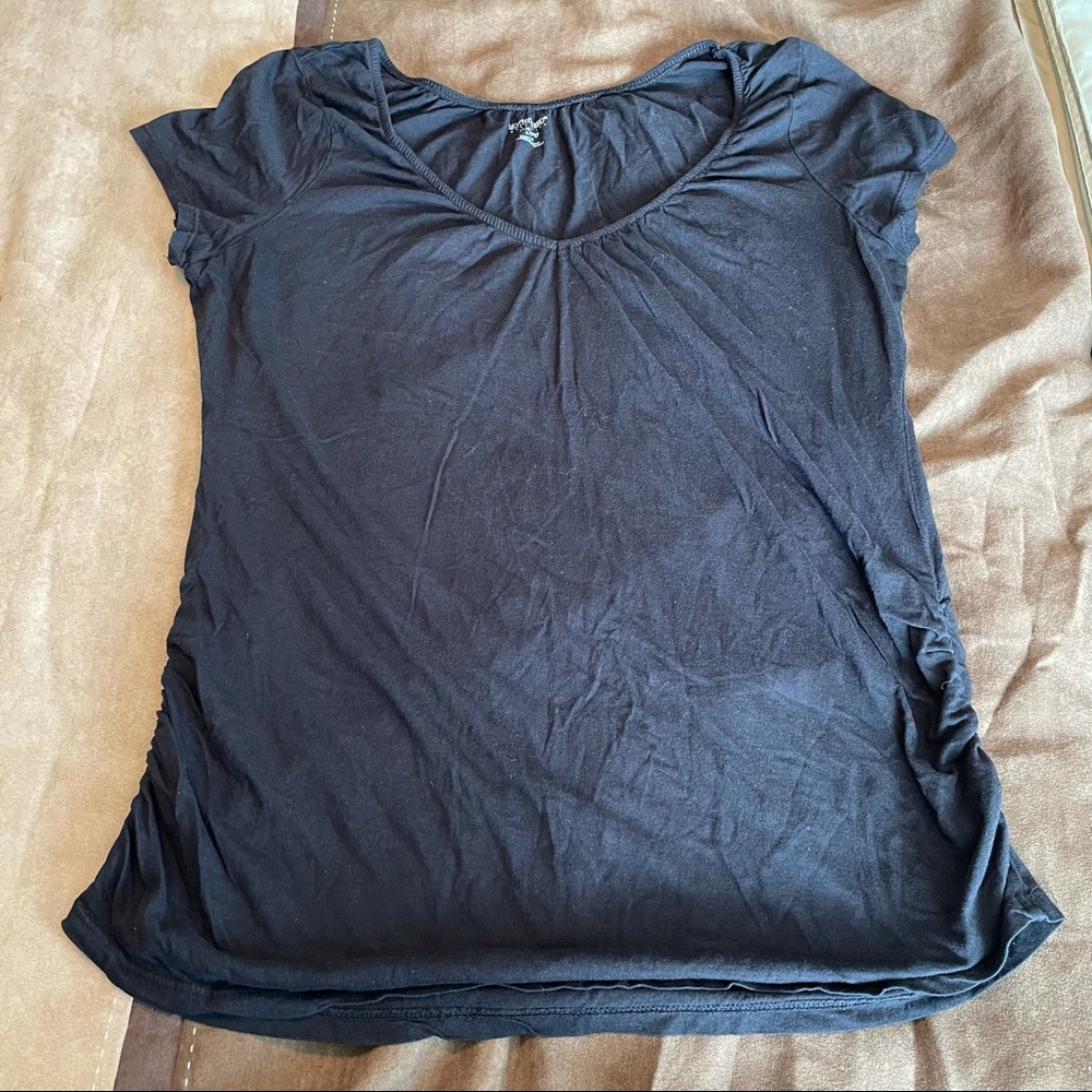 MATERNITY* black low cut size M